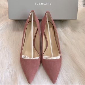 Everlane The Editor Heel in Pink kitten heel